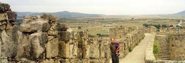 View from
the castle in Trujillo